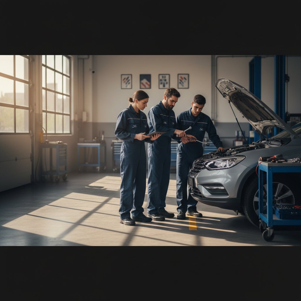 Bipazi workshop with diagnostic equipment